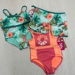 Justice Girls - 2 Medium Bathing Suit Bundle